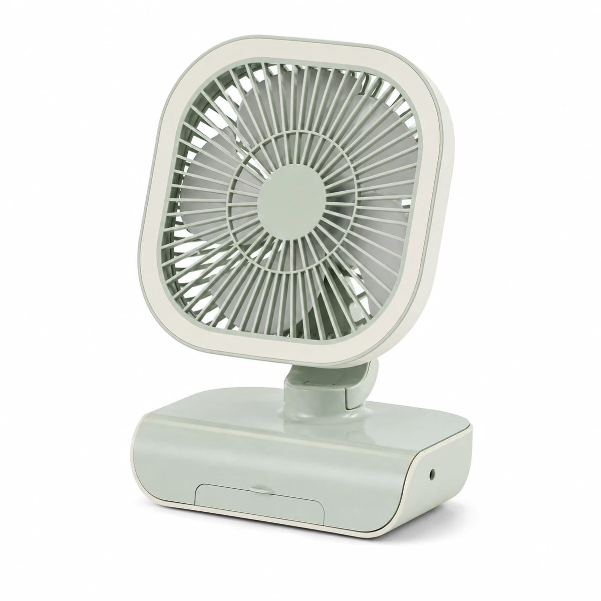 Oscillating desk fan