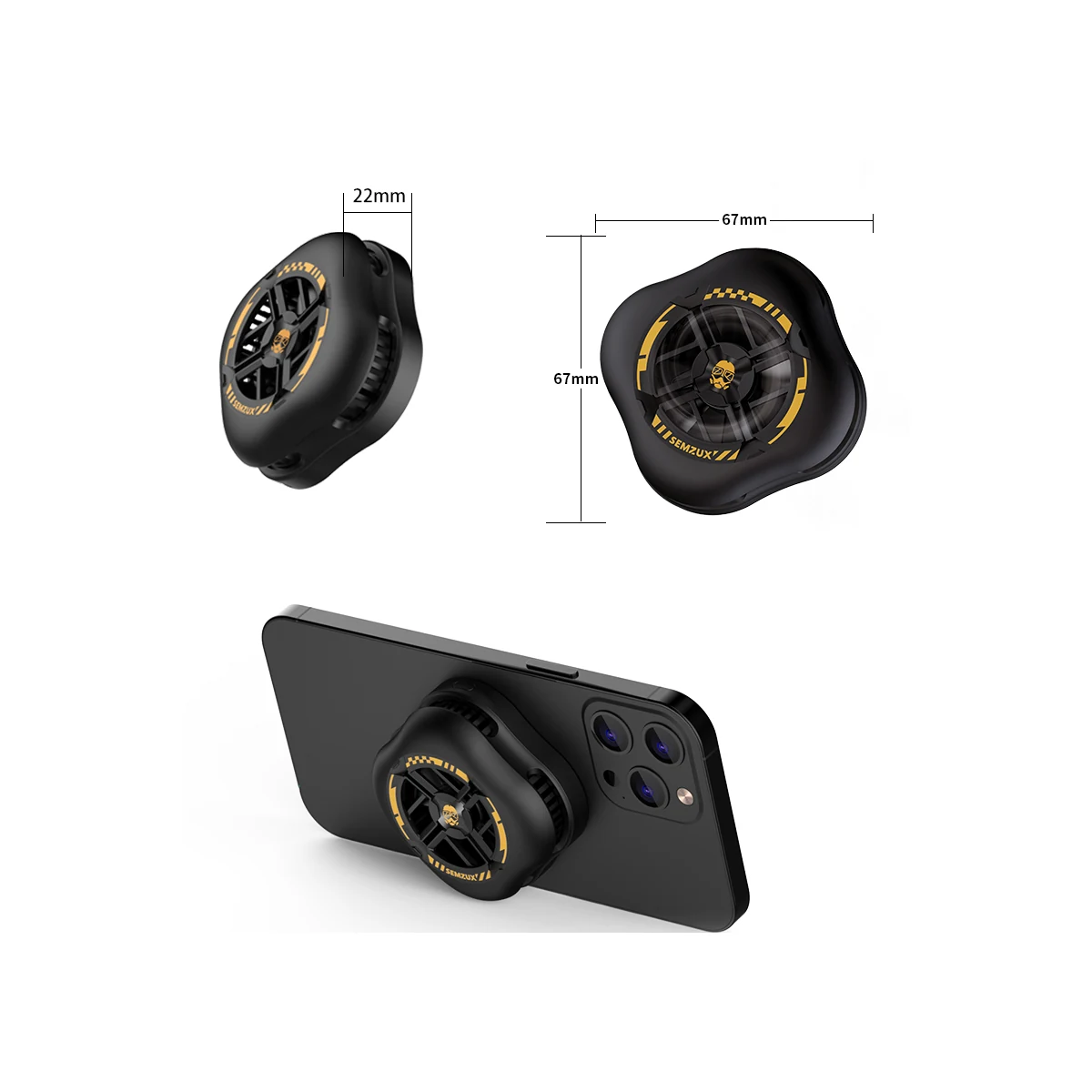 Pupil live-stream phone cooler