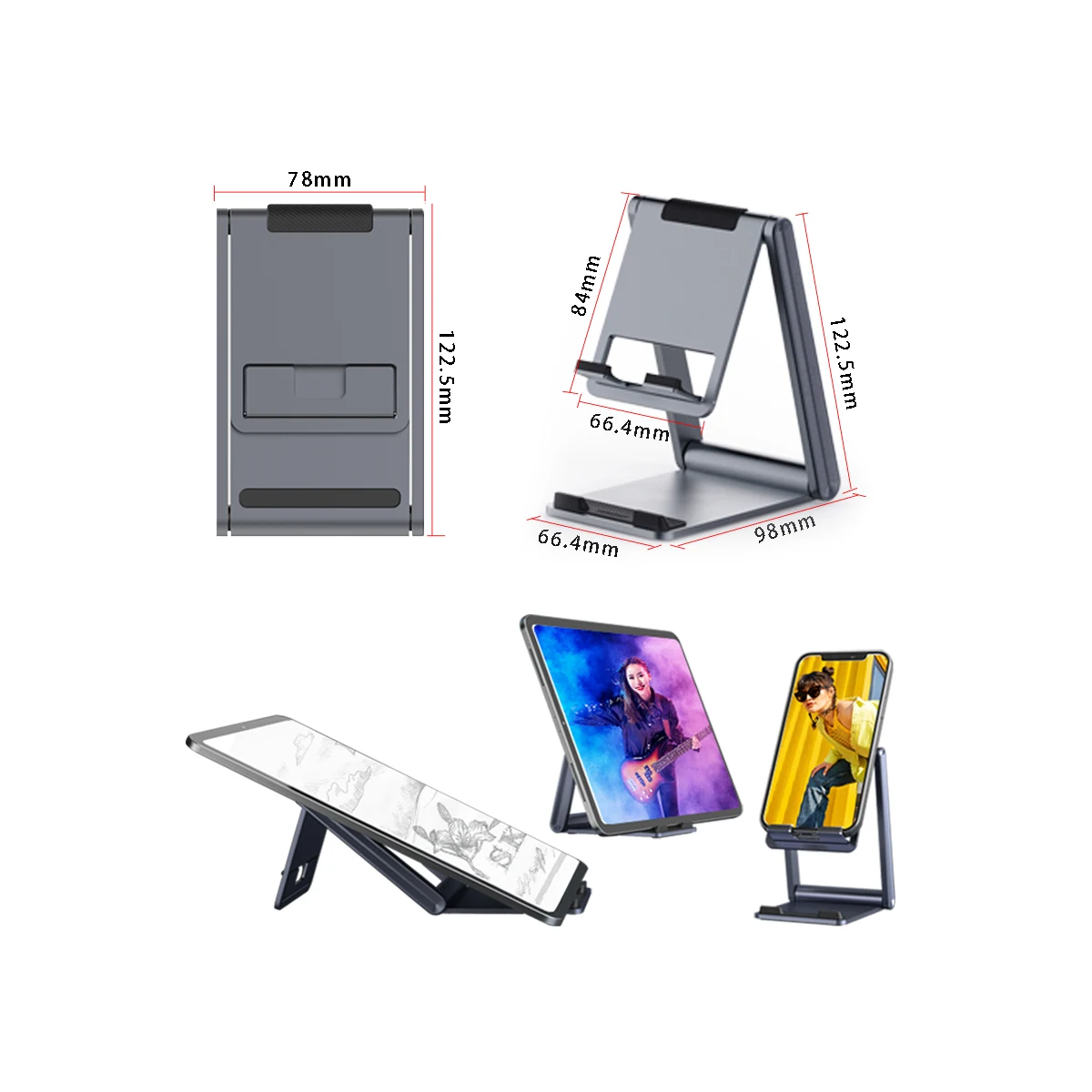 Atlas metal phone and tablet stand